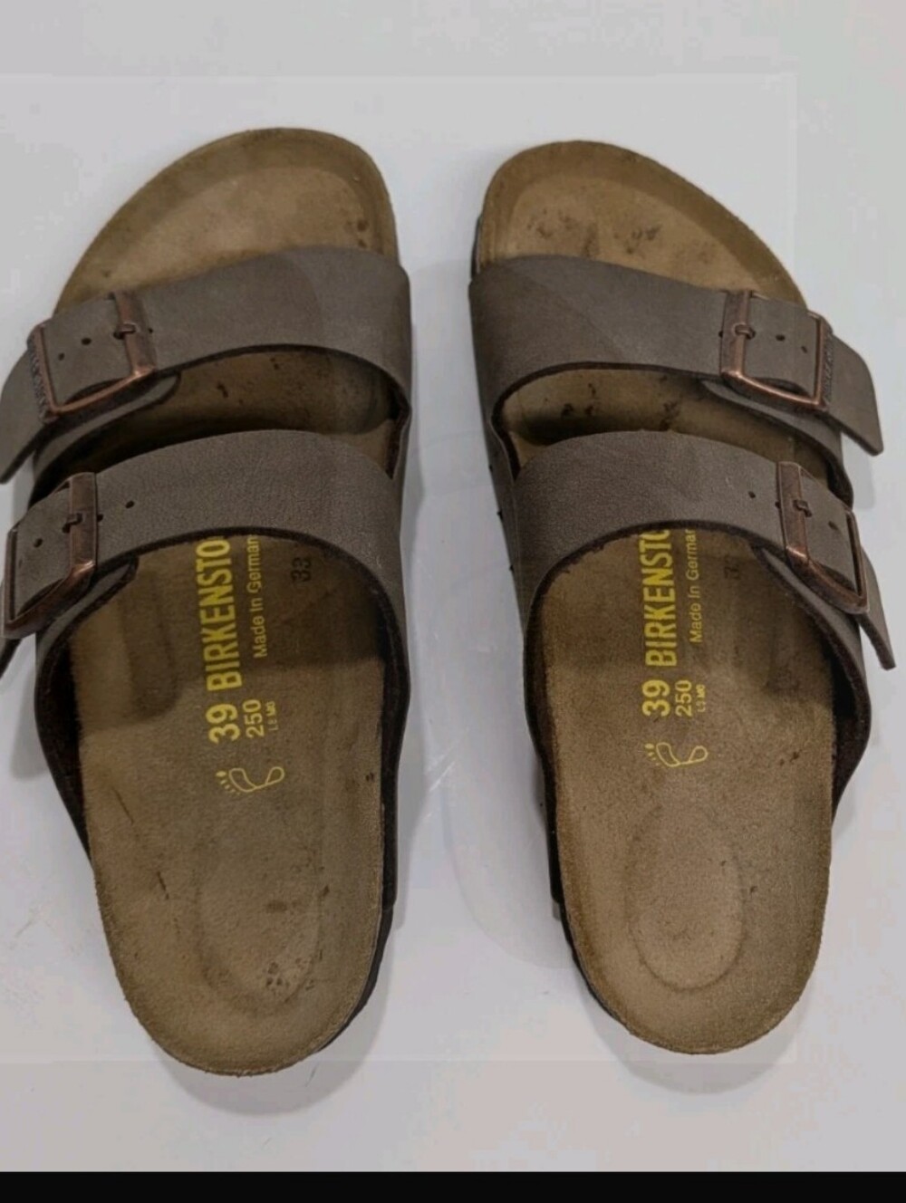 Birkenstock Arizona Slides Sandals Mens Brown 30 L8 M6 - Picture 13 of 14
